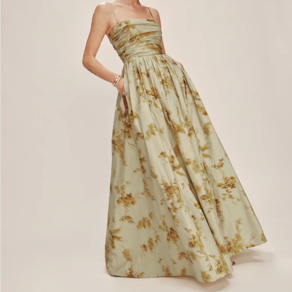 Floral Green Gown